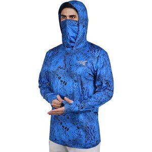 Men's Hoodie Shirt UPF 50 Long Sleeve Fishing Shirt UV Protection